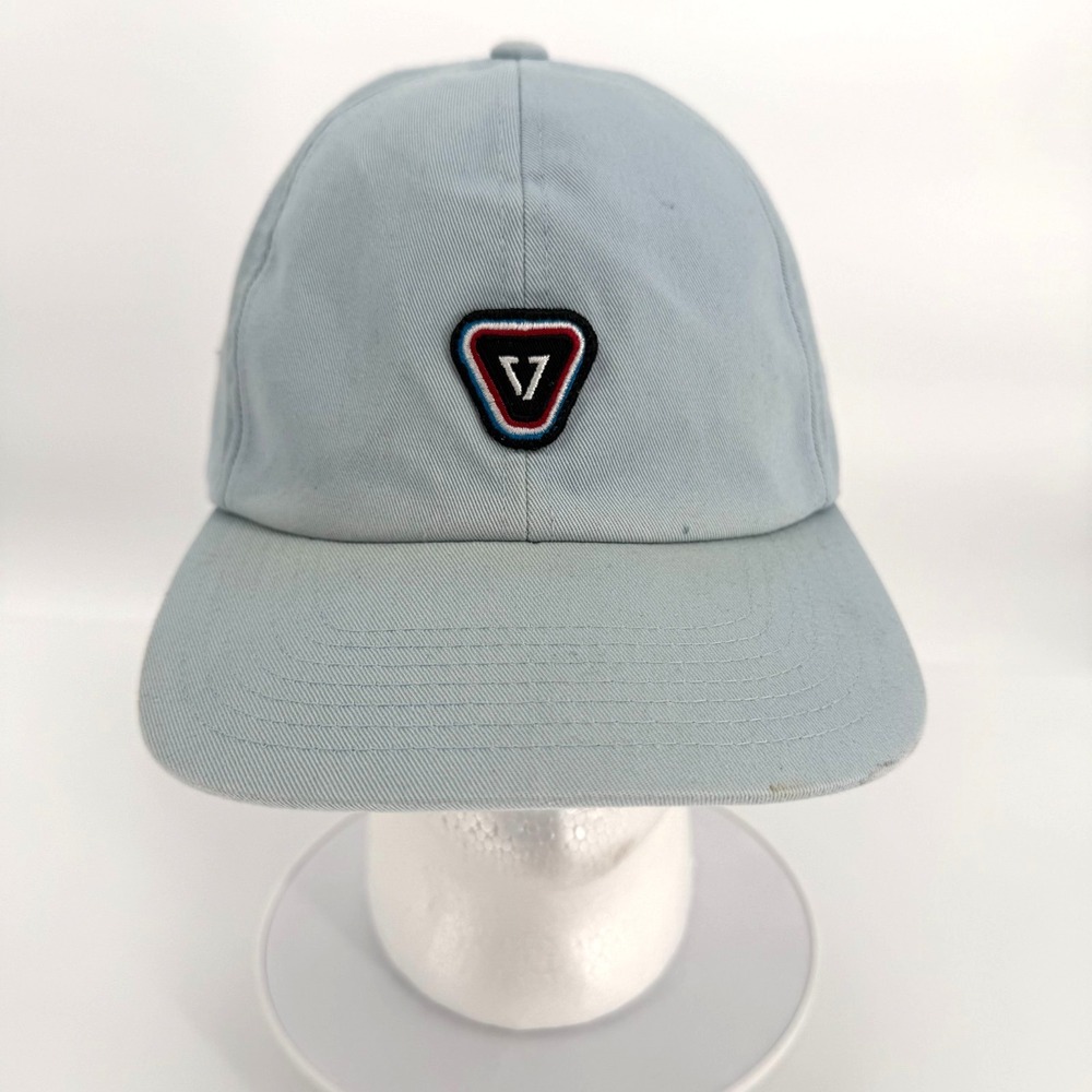 Vissla Trucker Hat Snapback Baseball Cap Light Blue Black White V Surfing Beach